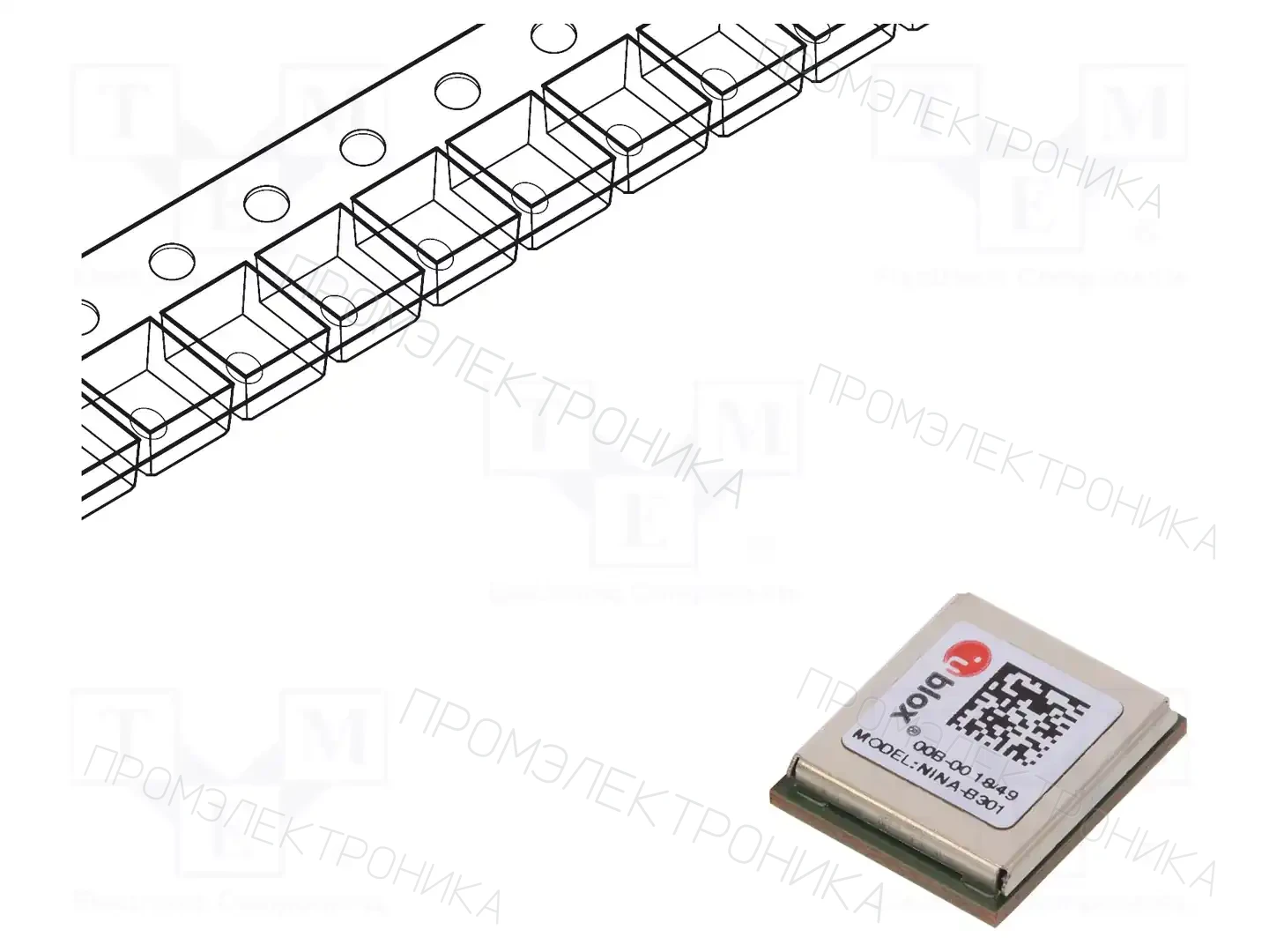 u-blox NINA-B301-00B — Модули IoT (WiFi/Bluetooth)