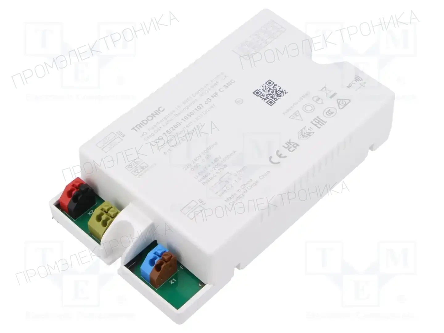 TRIDONIC LCO 75W 200-1050MA 107V CS NF C SNC — Блоки питания для LED