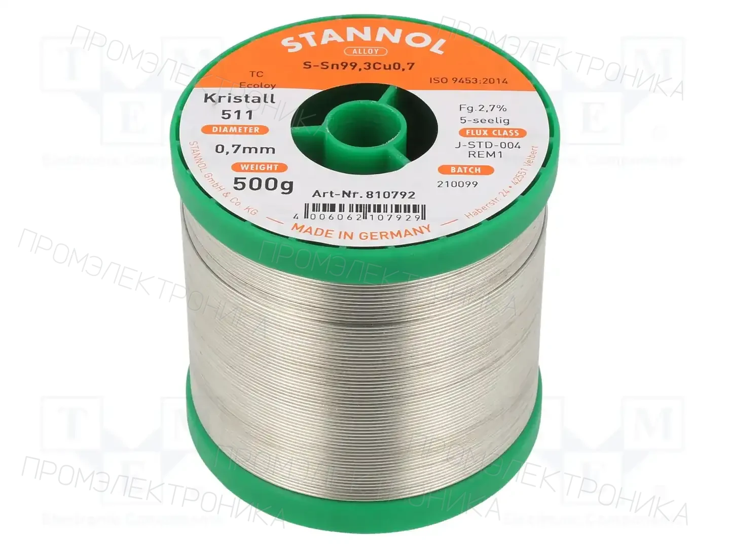 STANNOL 810792 — Паяльные провода бессвинцовые