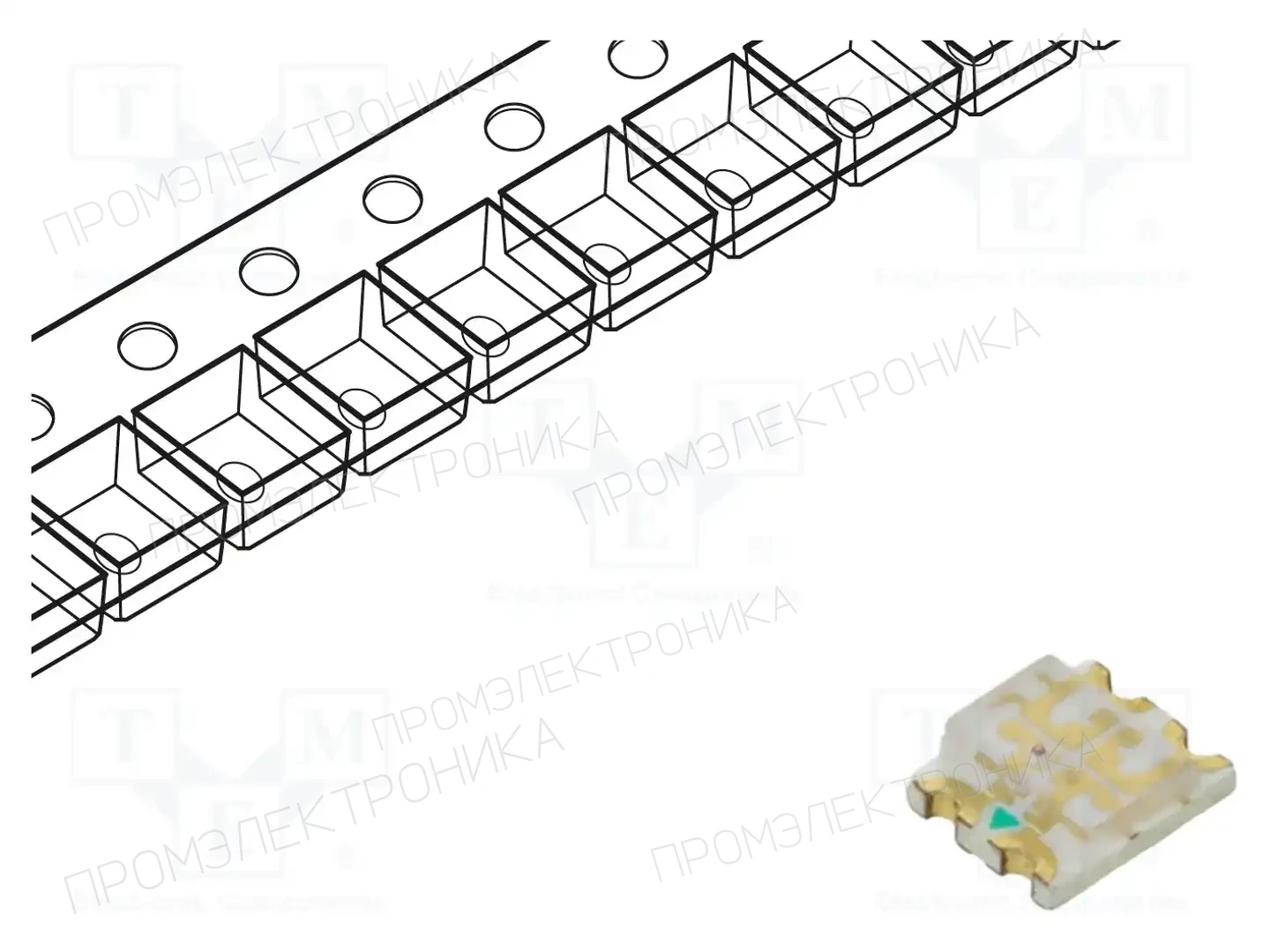 Inolux IN-S128DATRG — Светодиоды SMD цветные