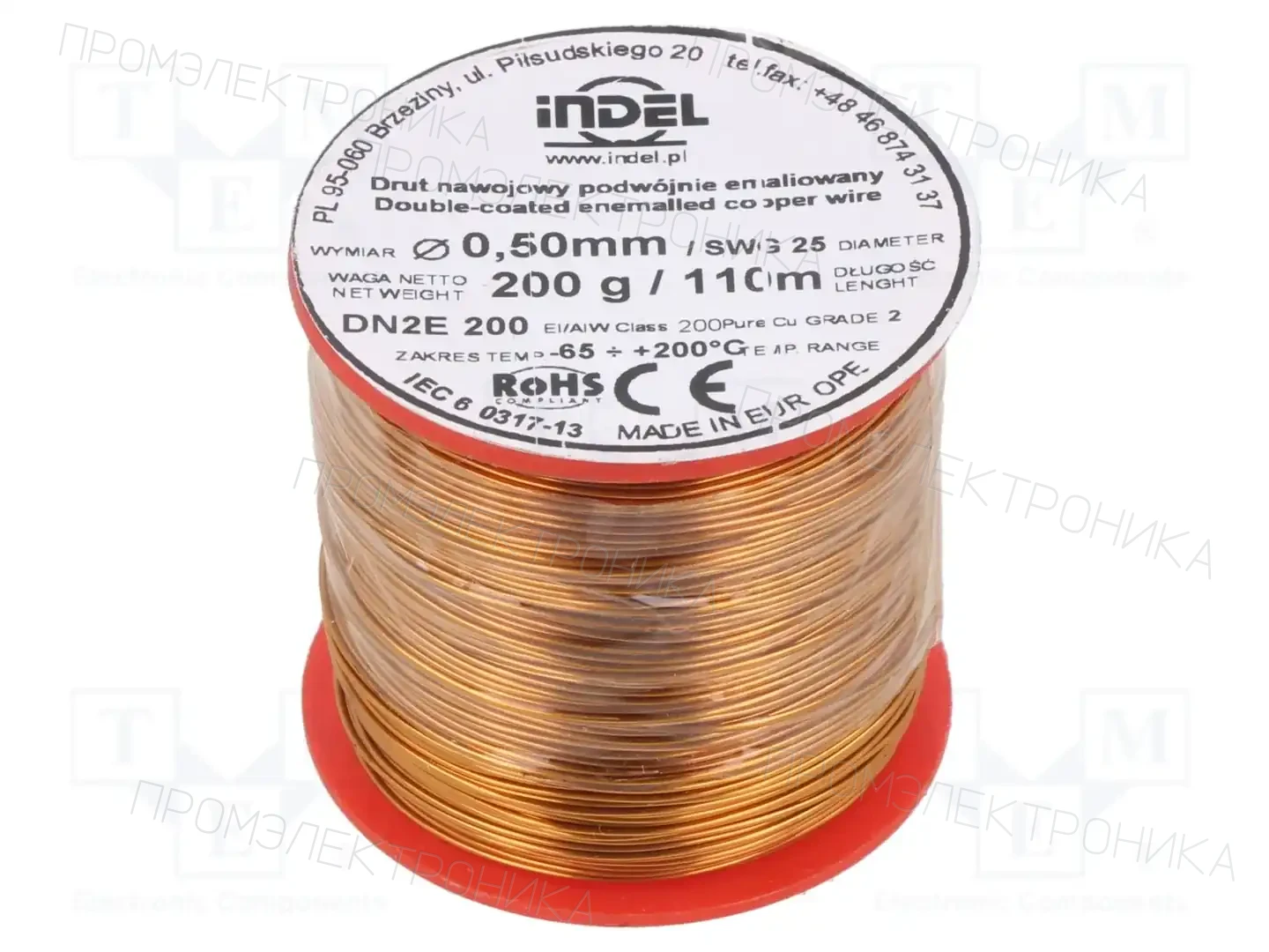 INDEL DN2E0,50-200G — Проволока обмоточная