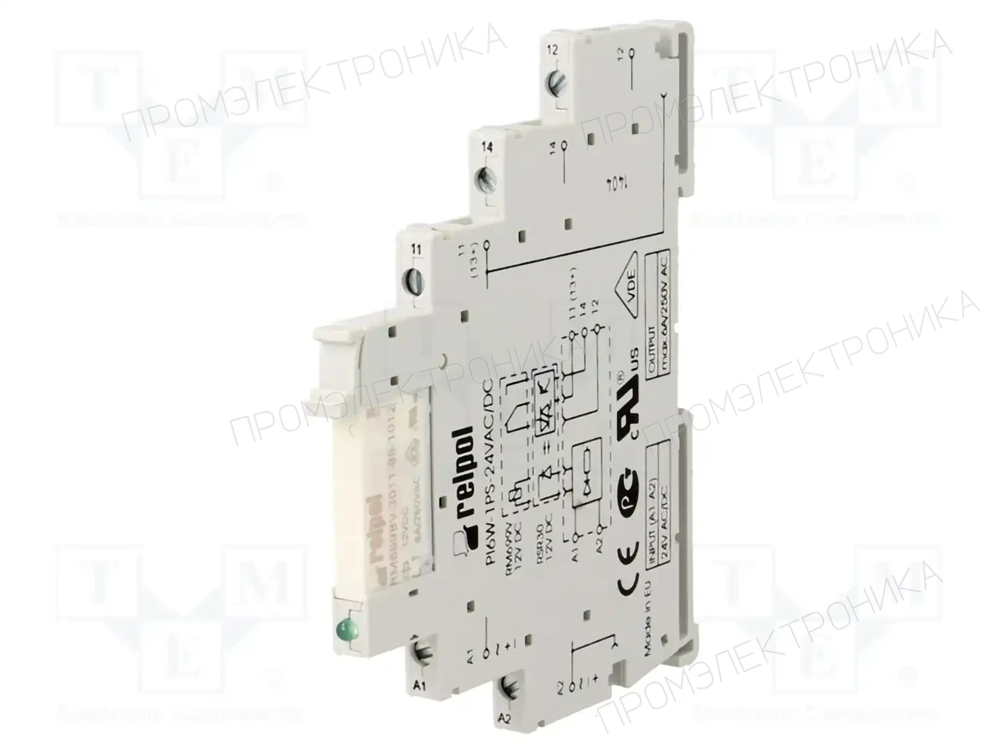 RELPOL PIR6W-1PS-24VAC/DC-R — Реле электромагн. - наборы