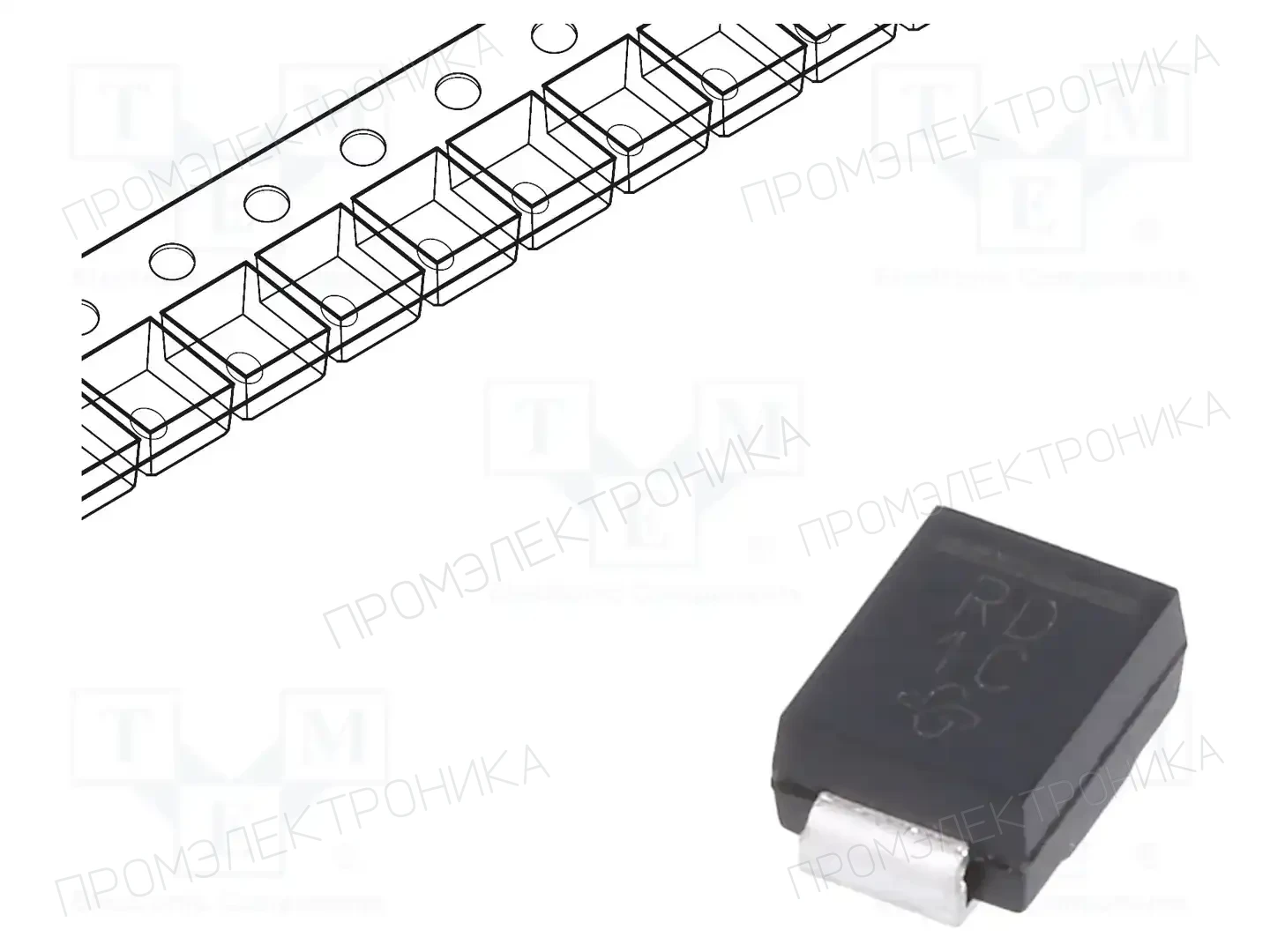 VISHAY RS2D-E3/52T — Универсальные диоды SMD