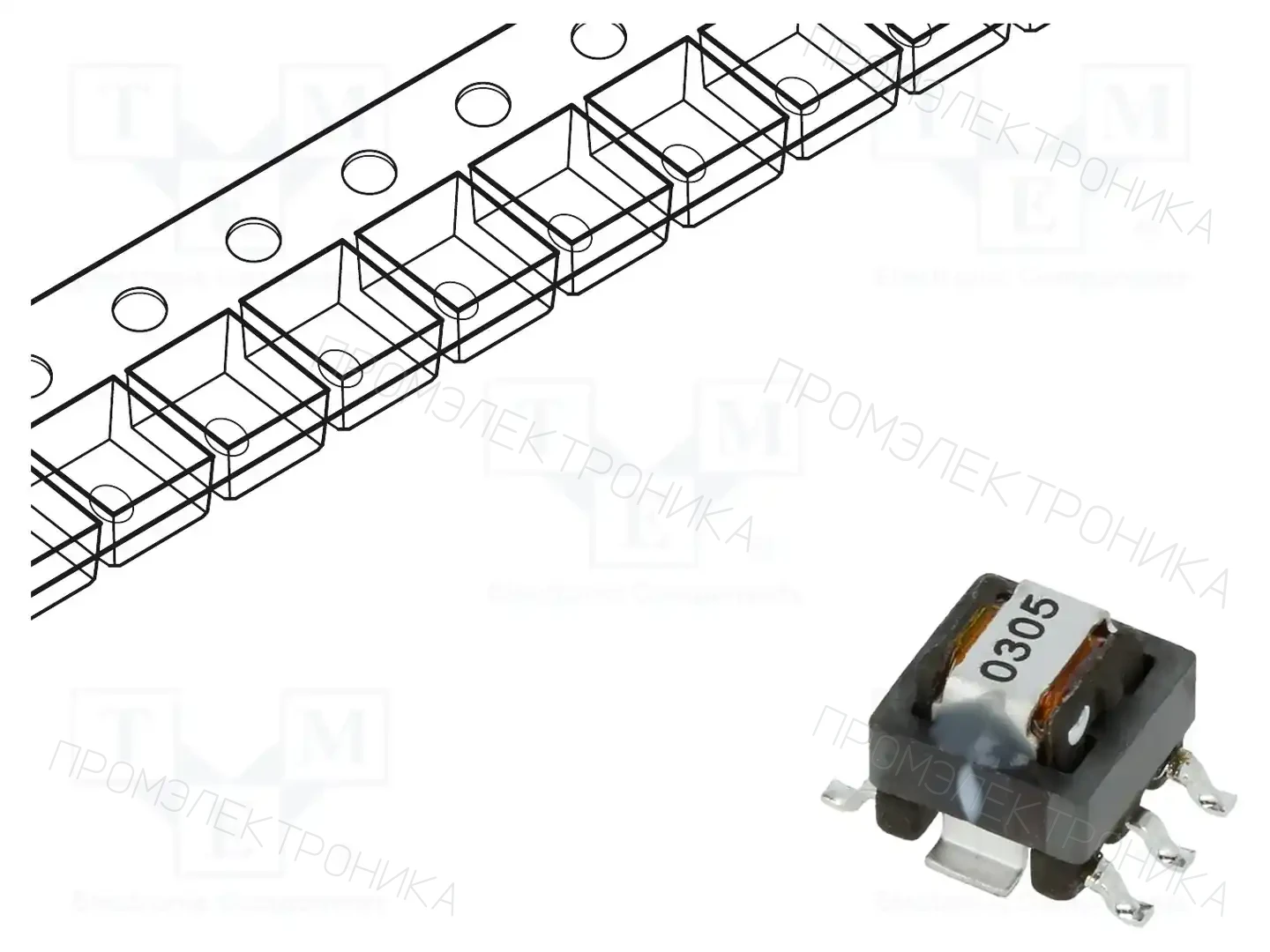 TDK B82801B0305A125 — Трансформаторы PCB