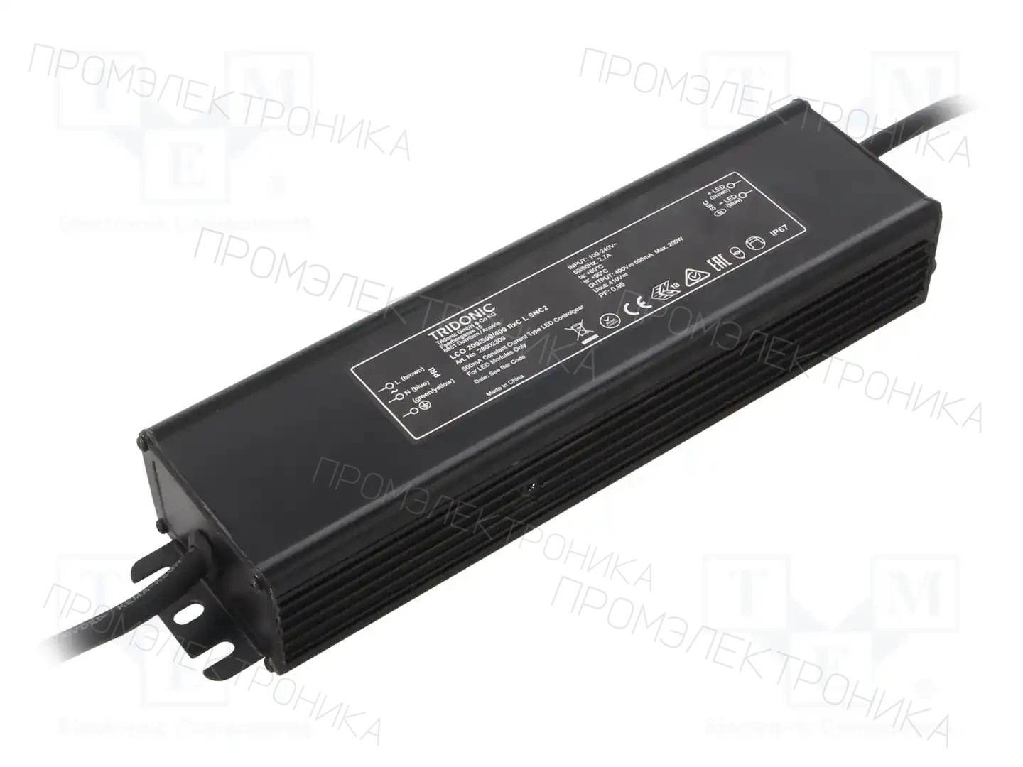 TRIDONIC LCO 200/500/400 FIXC L SNC2 — Блоки питания для LED
