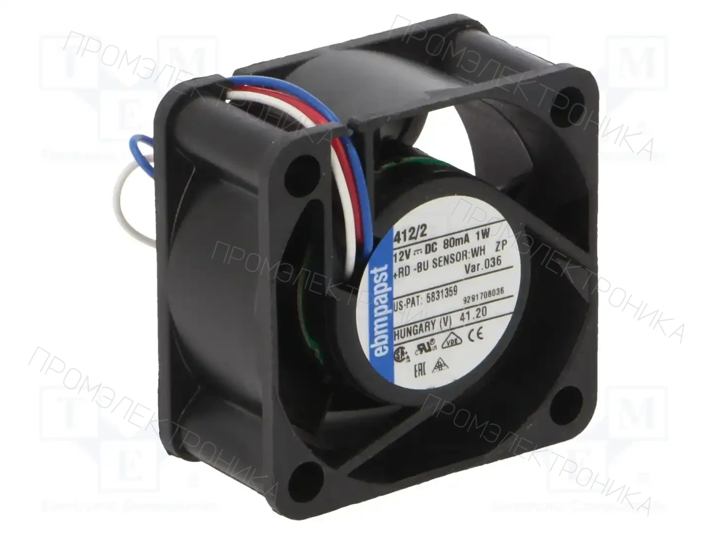 EBM-PAPST 412/2-036 — Вентиляторы DC 12V