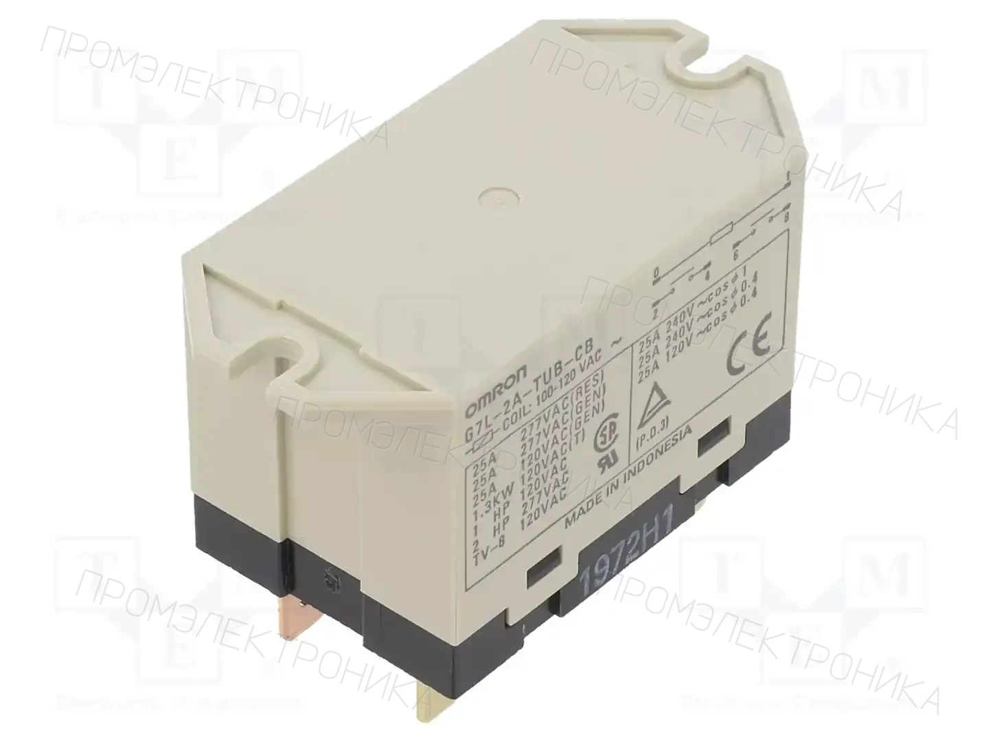 OMRON Electronic Components G7L-2A-TUB-CB 100/120VAC — Электромагнитное реле мощности