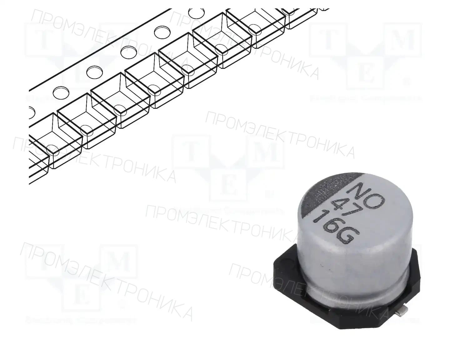 VISHAY GSC00AD4701CARL — Конденсаторы электролитические SMD