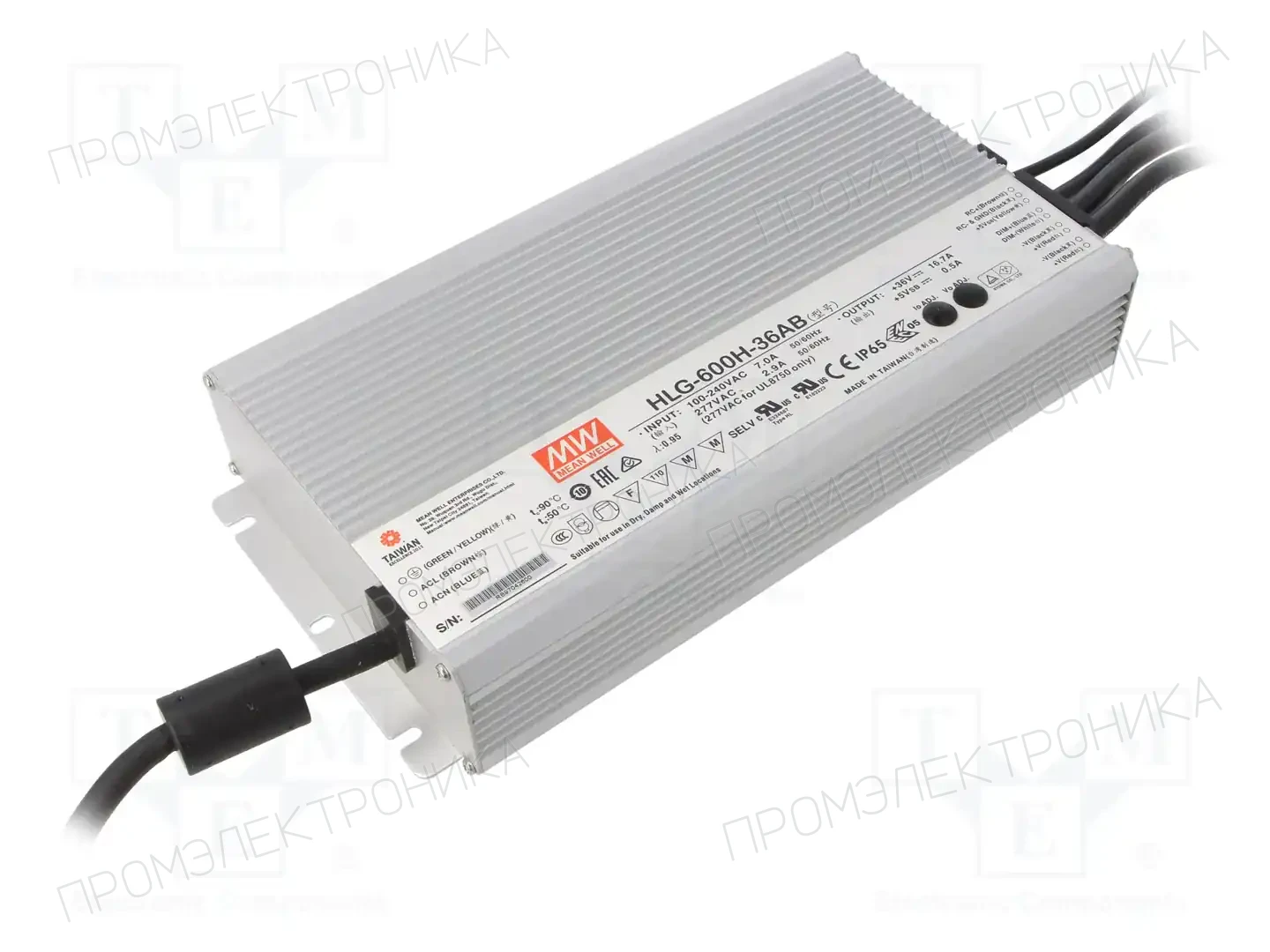 MEAN WELL HLG-600H-36AB — Блоки питания для LED
