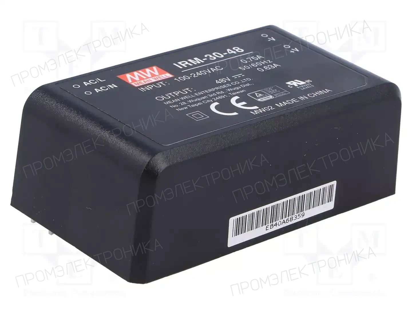 MEAN WELL IRM-30-48 — Преобразователи AC/DC для PCB