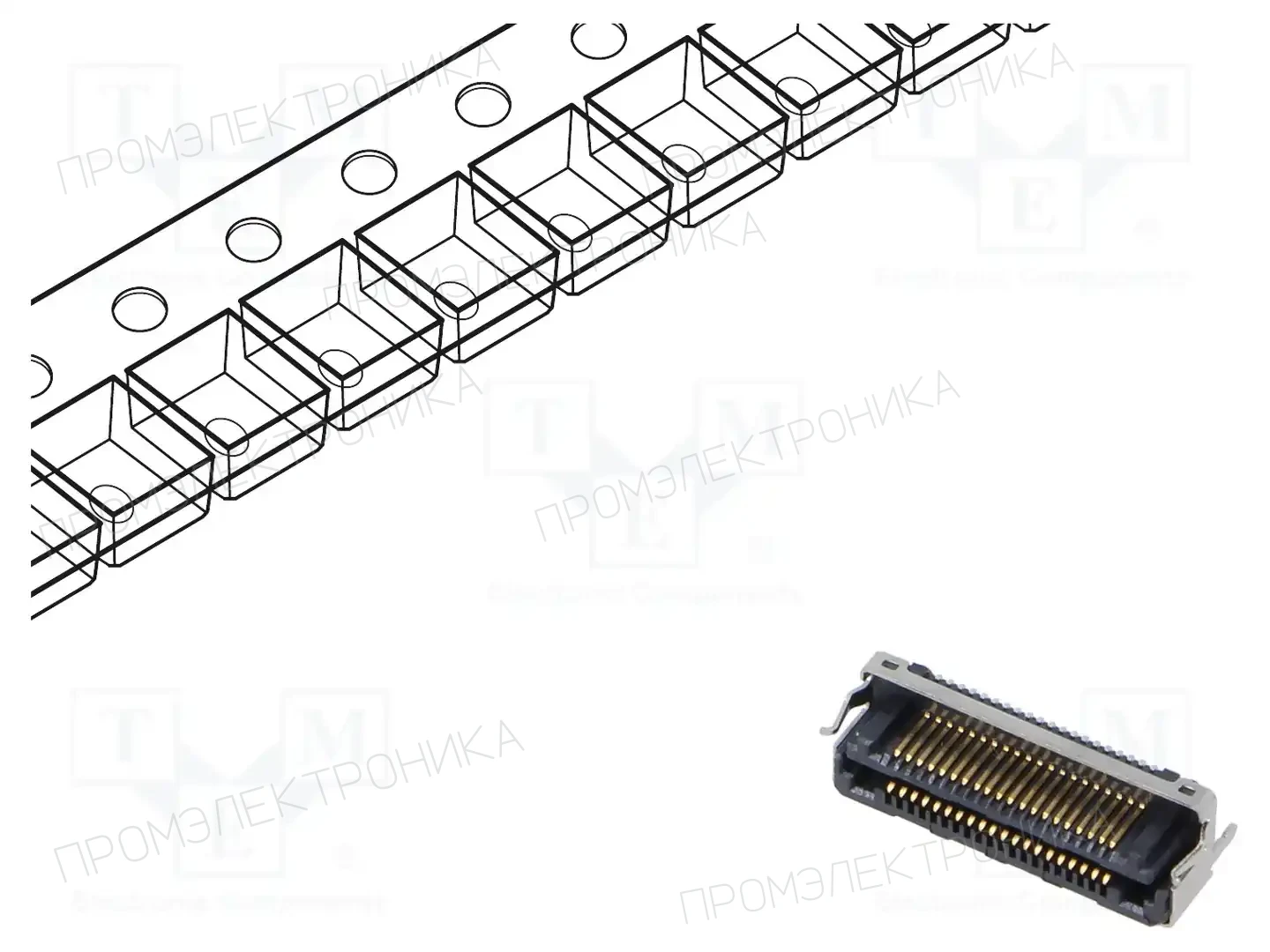 SAMTEC LSHM-120-02.5-L-DV-A-S-K-TR — Разъeмы пластина - пластина