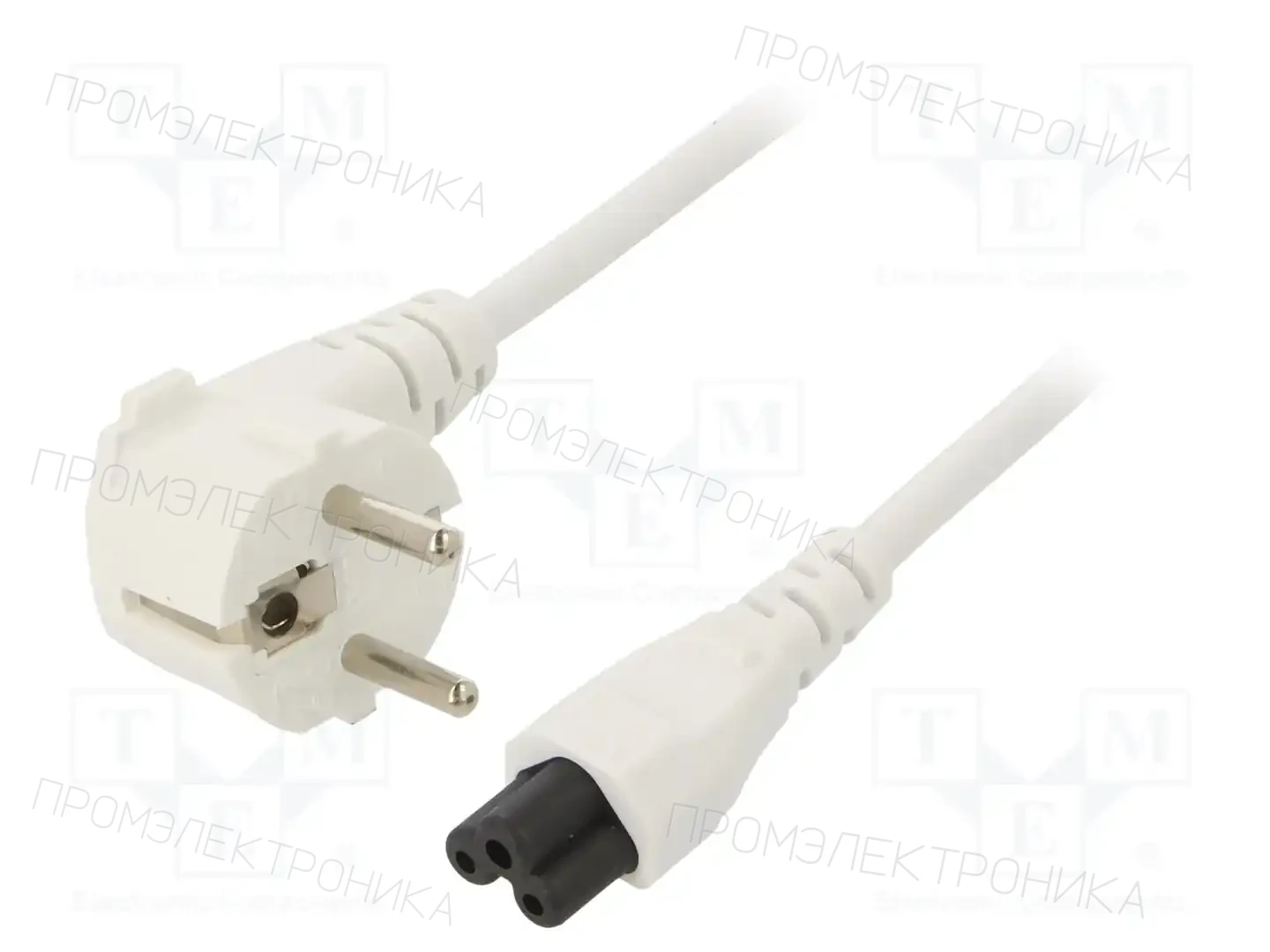 LIAN DUNG LT-322+535 H05VV-F 0.75/3C WHT 1.5M — Кабели питания компьютерные и универс
