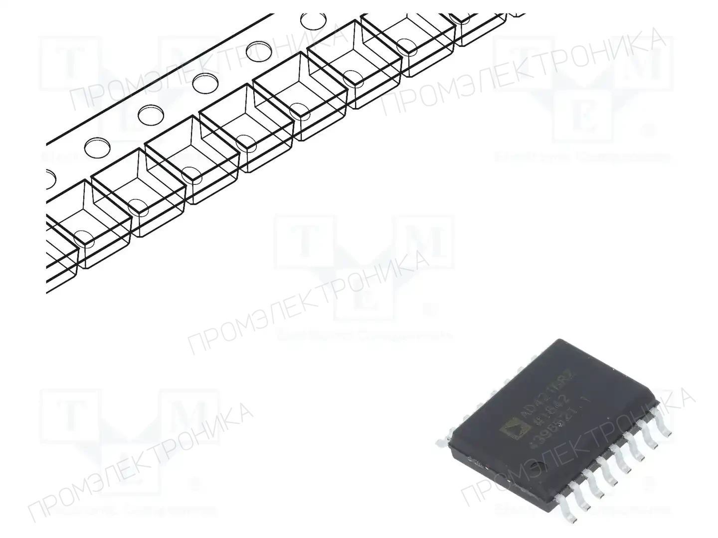 Analog Devices AD421BRZRL — Преобразователи D/A - микросхемы