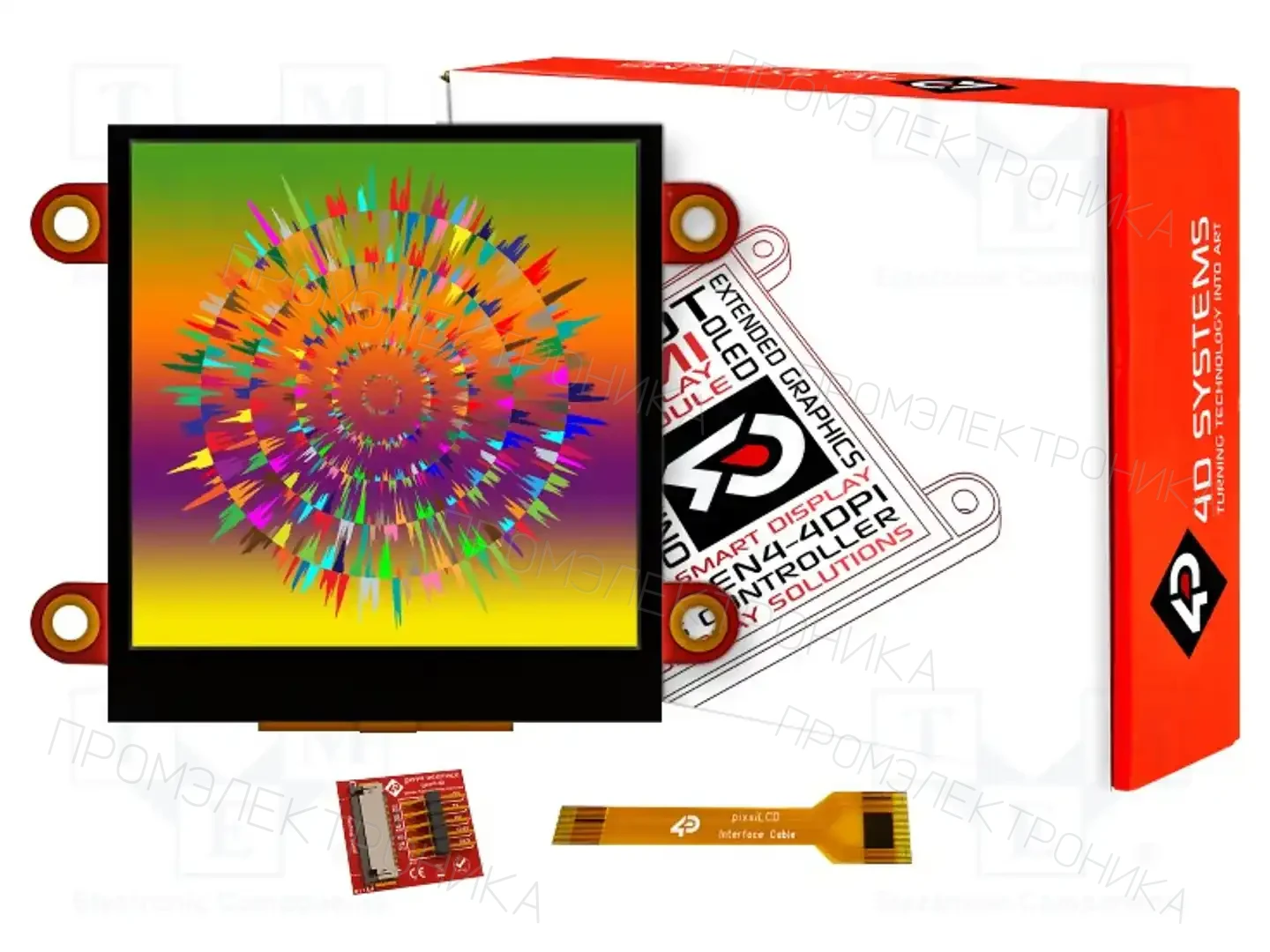 4D Systems PIXXILCD-25P4-CTP — Интеллигентные дисплеи