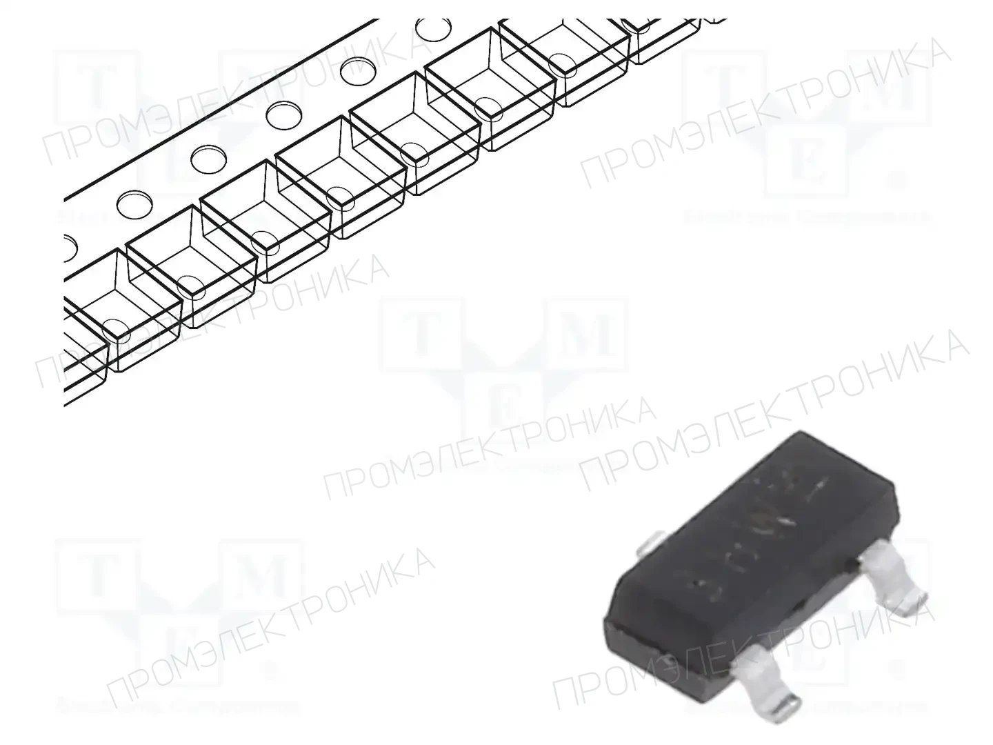 NEXPERIA BC857,215 — Транзисторы PNP SMD