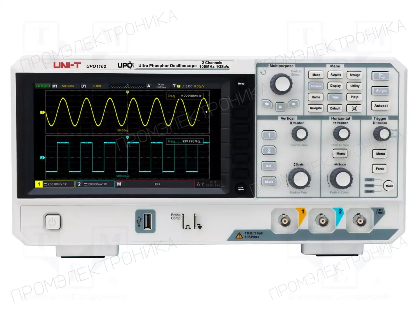 UNI-T UPO1102 — Осциллоскопы цифровые