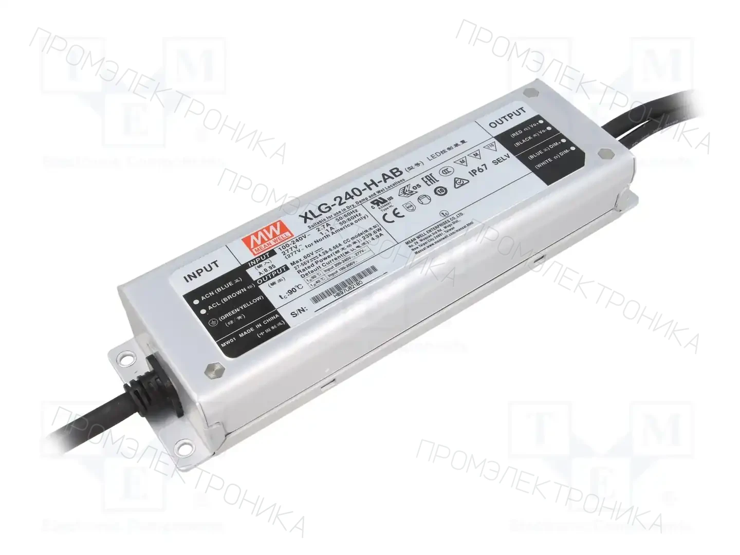 MEAN WELL XLG-240-H-AB — Блоки питания для LED