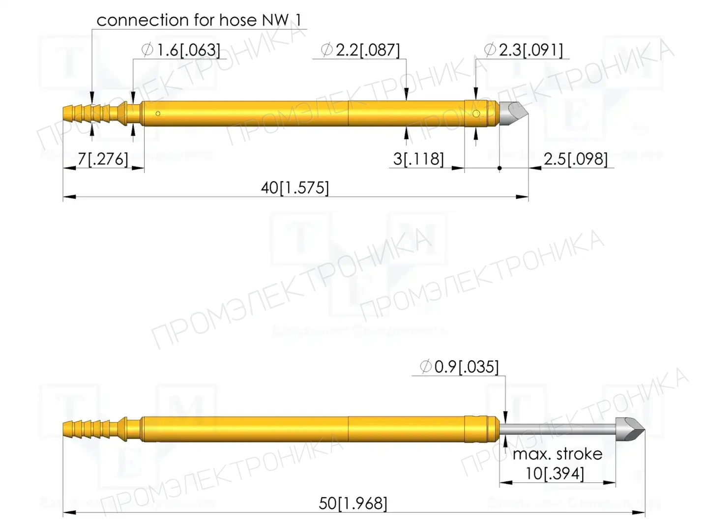 INGUN PKS-220 207 200 R 0802 A — Измерительные щупы