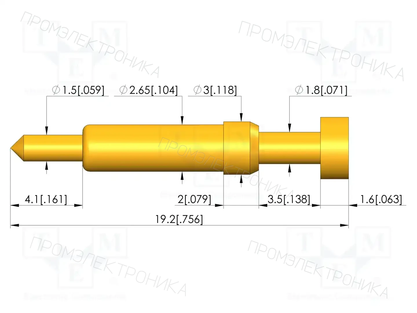 INGUN GKS-913 102 350 A 0802 1 — Измерительные щупы
