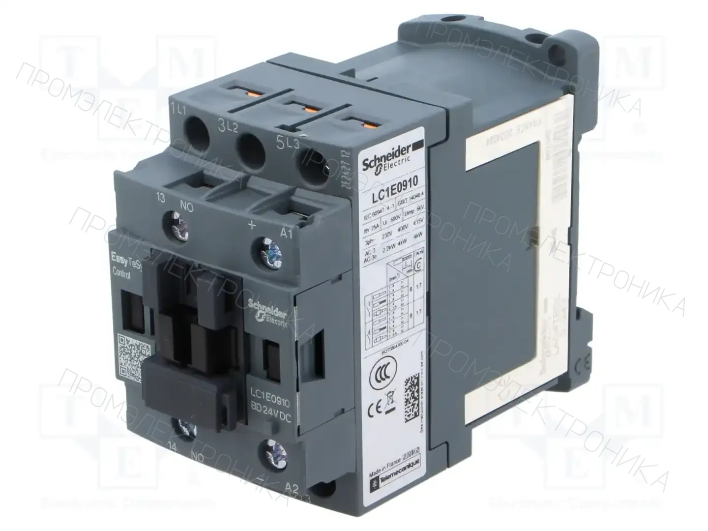 SCHNEIDER ELECTRIC LC1E0910BD — Контакторы - главные модули