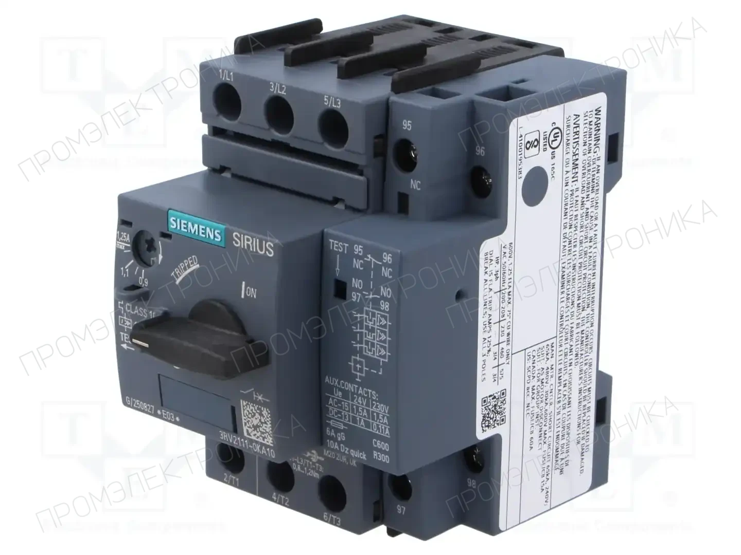 SIEMENS 3RV2111-0KA10 — Выключатели двигательные