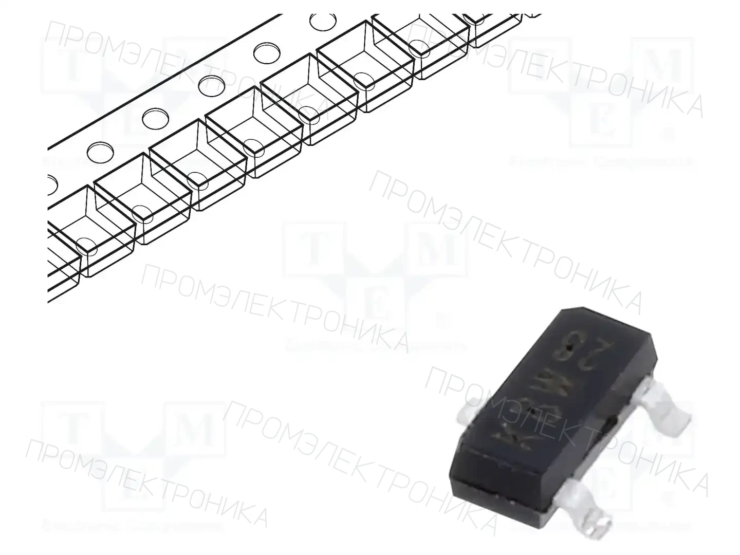 NEXPERIA BCV72,215 — Транзисторы NPN SMD