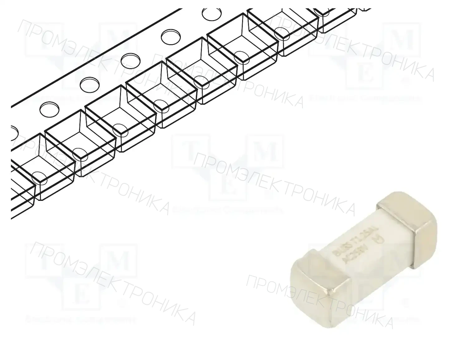EATON/BUSSMANN TR-1245UMFT1-25-R — Предохранители SMD UMT медленные