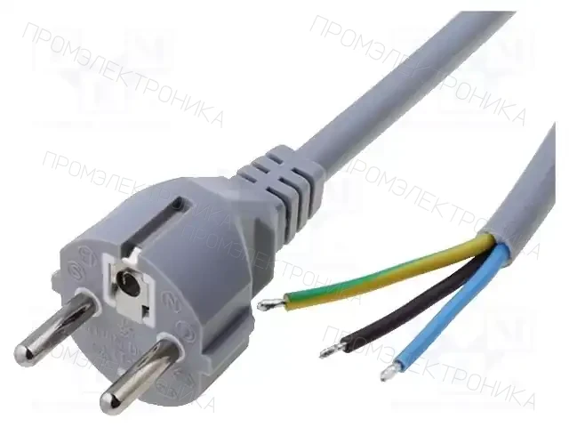 LIAN DUNG LT312 H05VV-F 3X1.0 3.0M GRY — Кабели питания компьютерные и универс