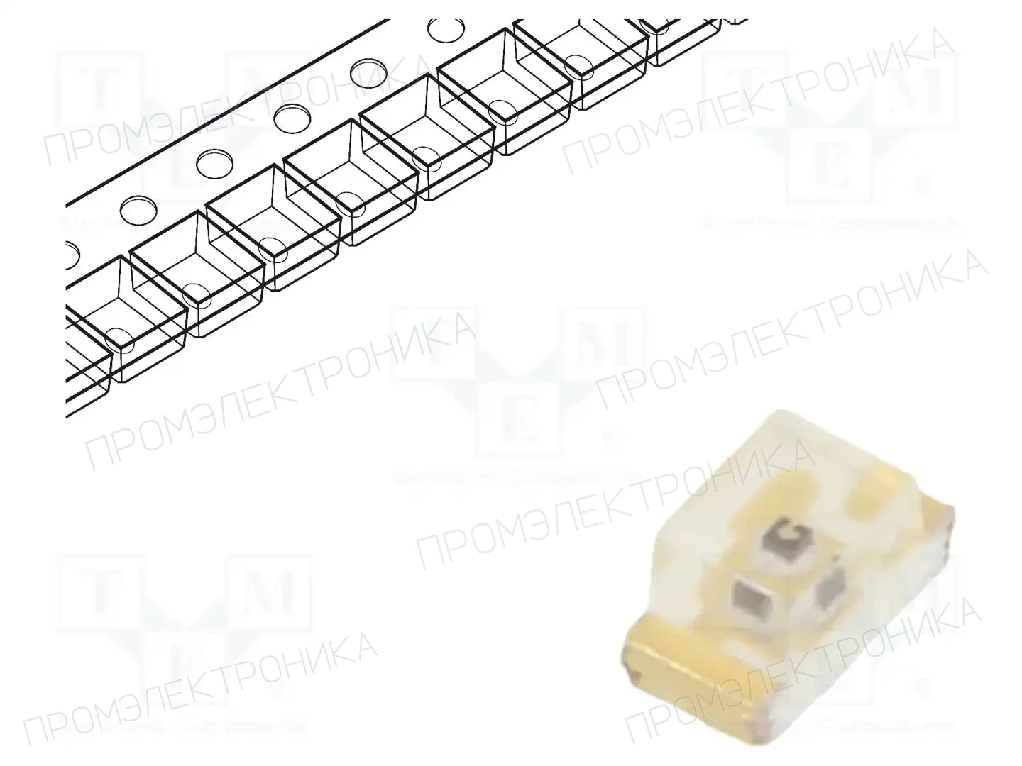 EVERLIGHT 19-21/G6C-AL1M2LY/4T — Светодиоды SMD цветные