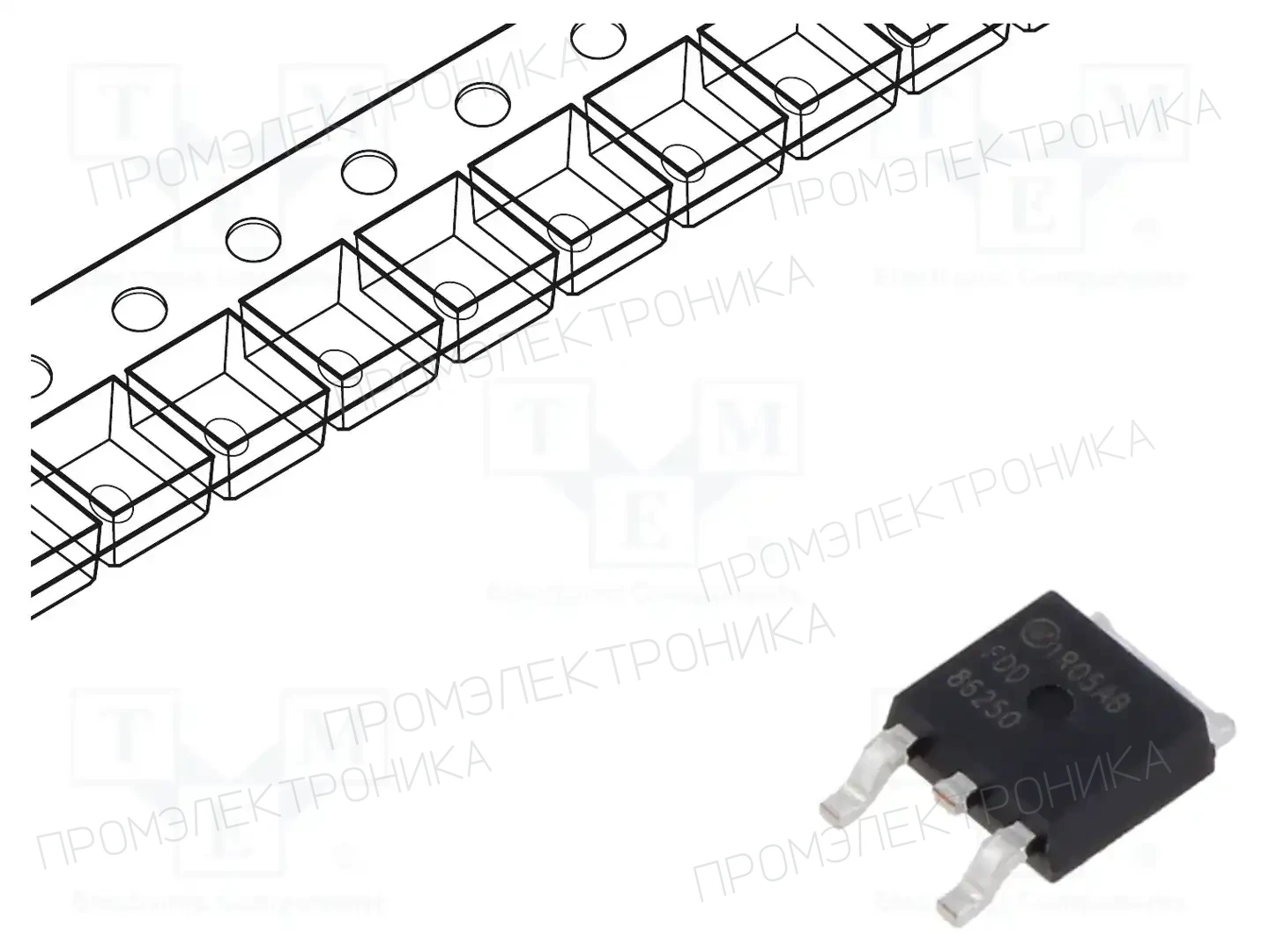 onsemi FDD86250 — Транзисторы с каналом N SMD