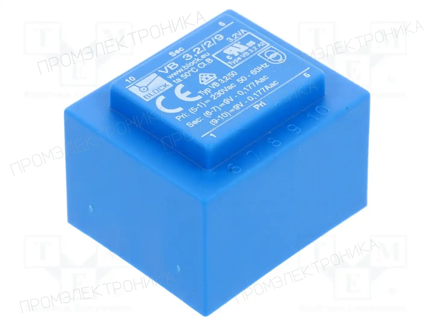 BLOCK VB 3,2/2/9 — Трансформаторы PCB