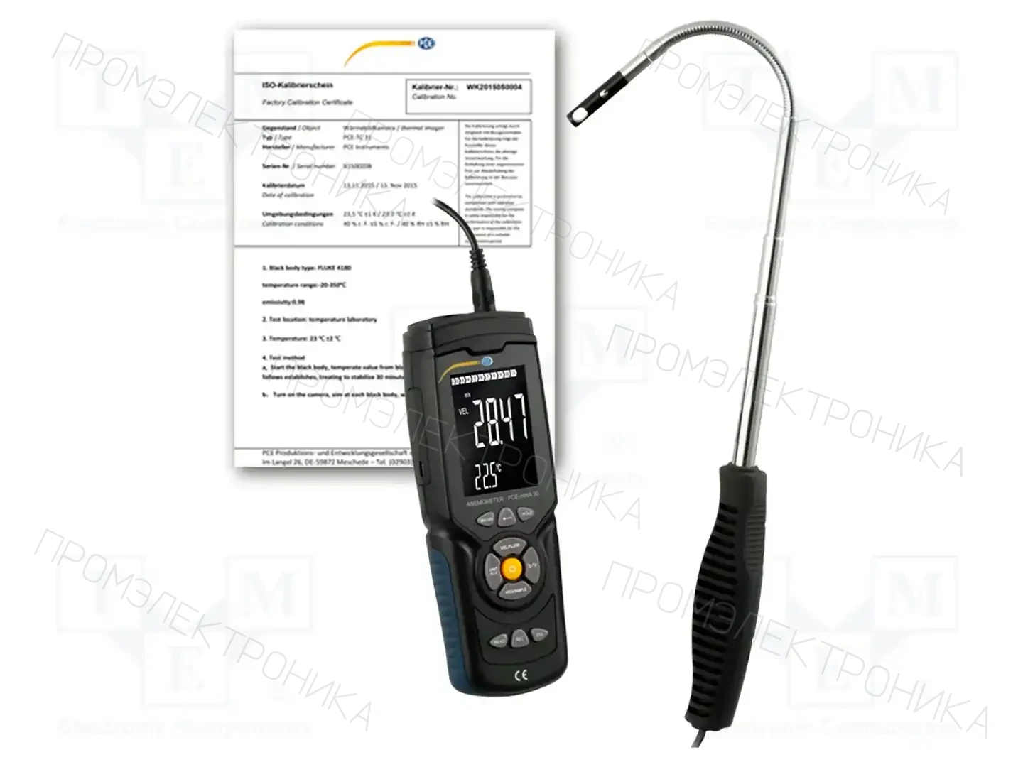 PCE INSTRUMENTS PCE-HWA 30-ICA — Анемометры и термоанемометры
