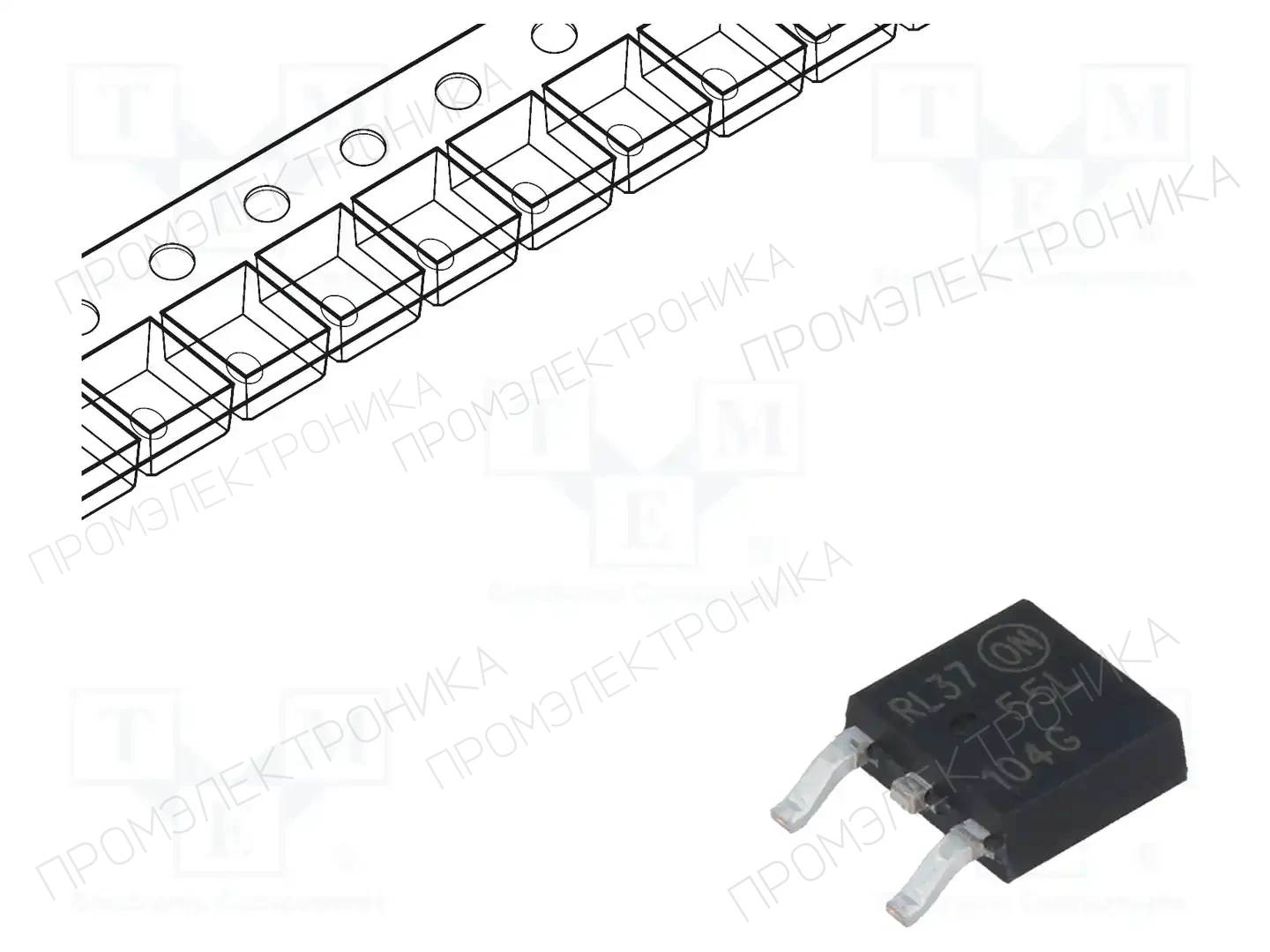 onsemi NTD3055L104T4G — Транзисторы с каналом N SMD