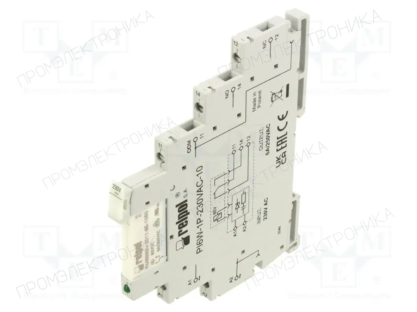 RELPOL PIR6W-1P-230VAC-10 — Реле электромагн. - наборы