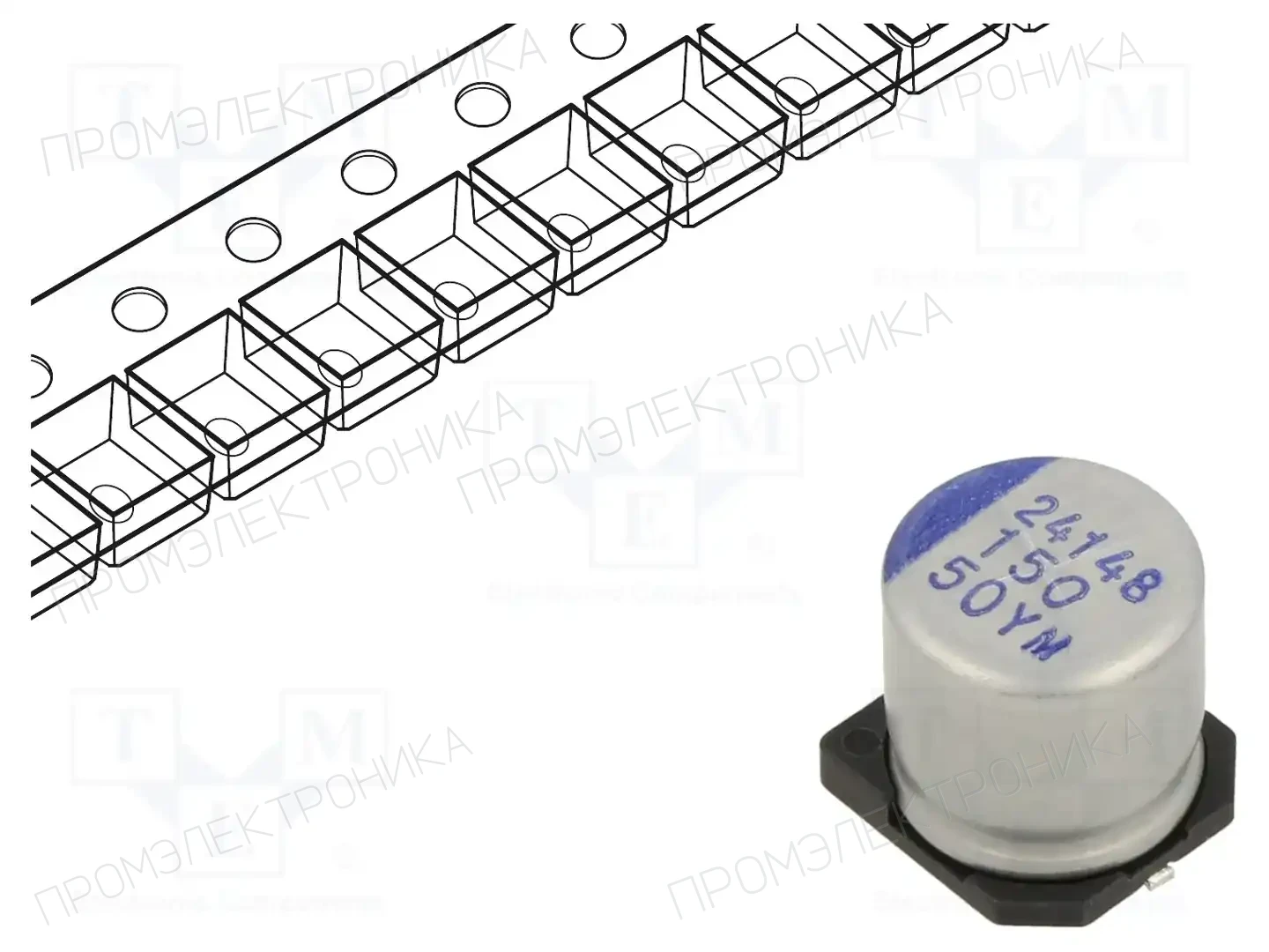 SAMWHA YM1H157M10010VR — Конденсаторы гибридные SMD