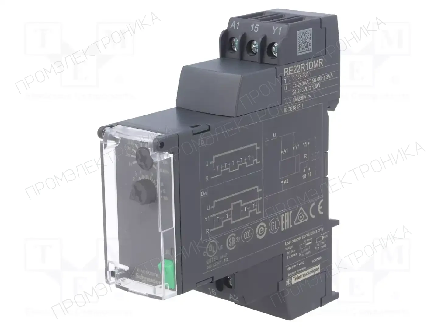 SCHNEIDER ELECTRIC RE22R1DMR — Временные аналоговые реле