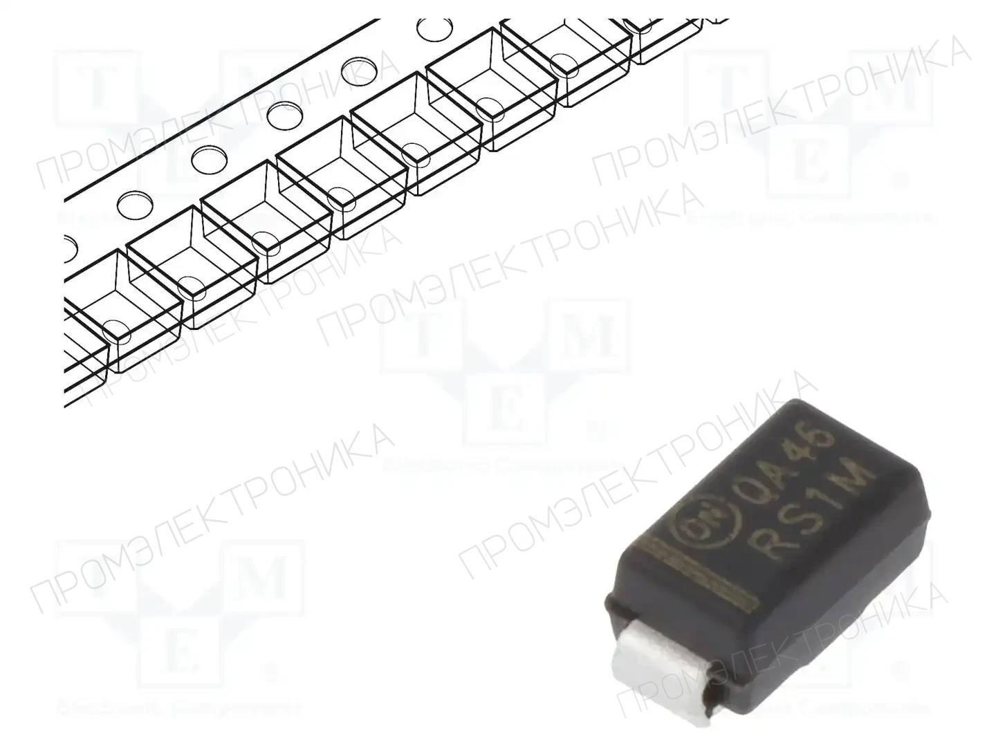 onsemi RS1M — Универсальные диоды SMD