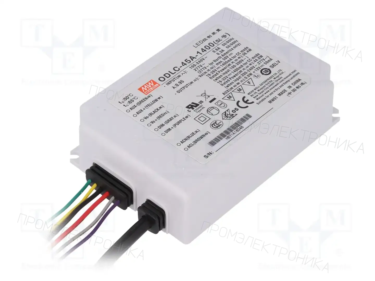MEAN WELL ODLC-45A-1400 — Блоки питания для LED