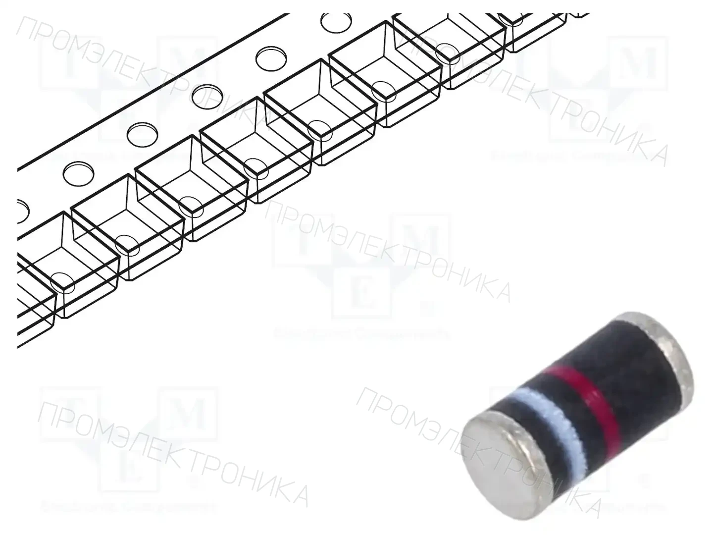 VISHAY BYM10-100-E3/96 — Универсальные диоды SMD