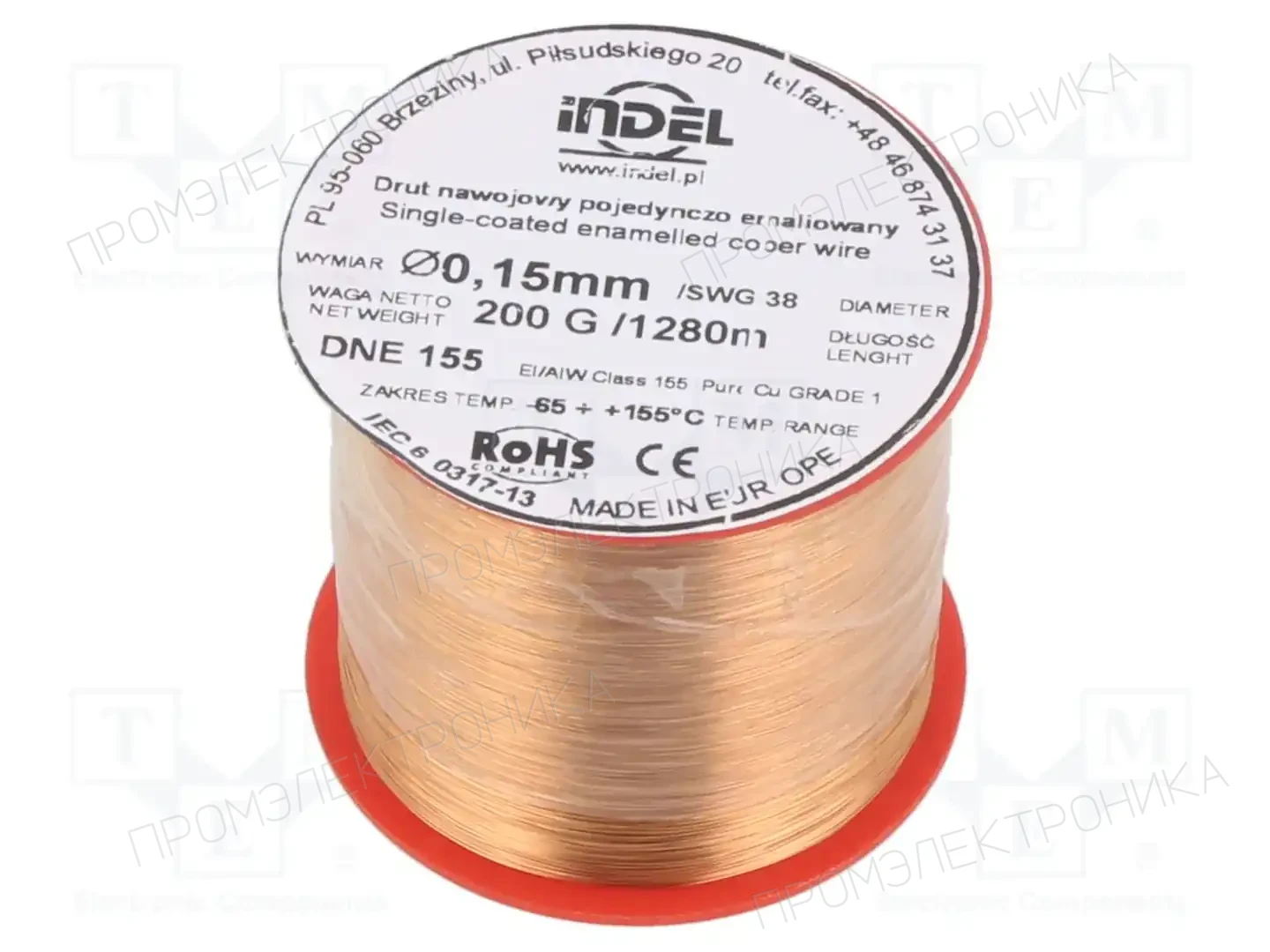 INDEL DNE0,15-200G — Проволока обмоточная
