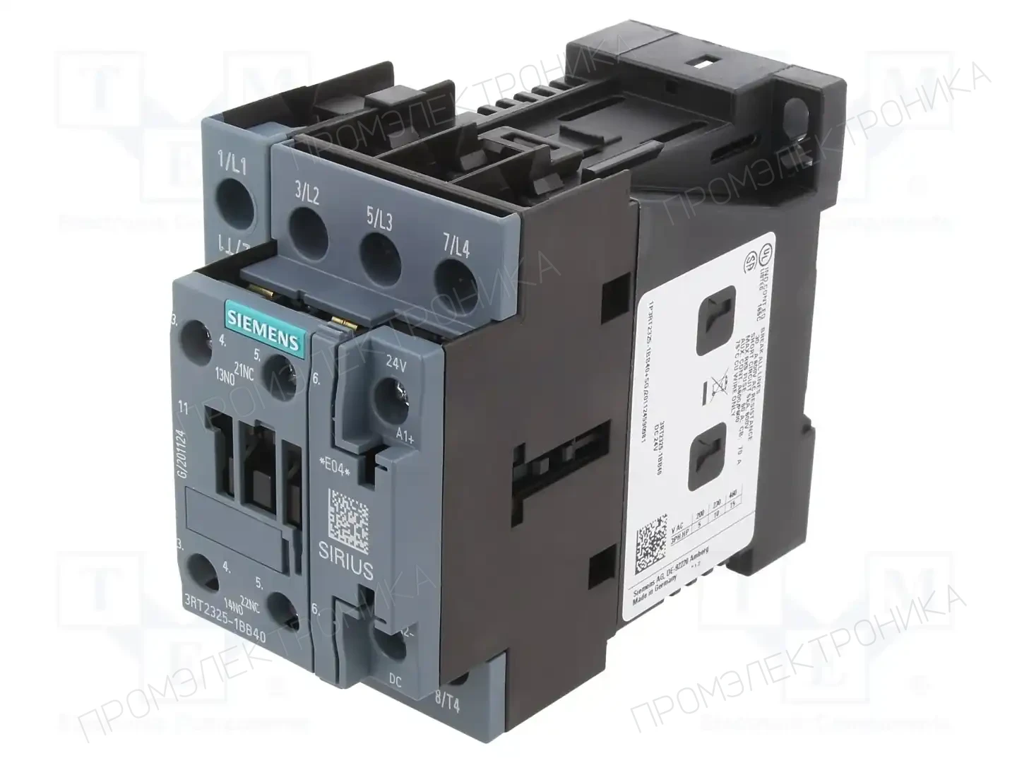 SIEMENS 3RT2325-1BB40 — Контакторы - главные модули