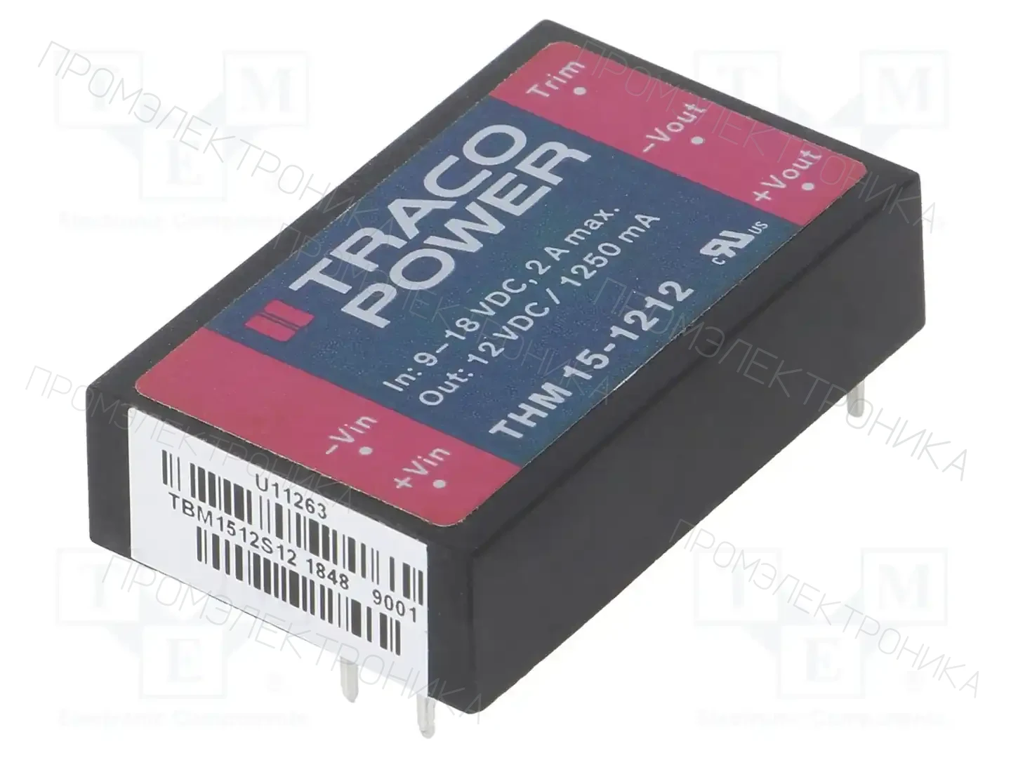 TRACO POWER THM 15-1212 — Преобразователи DC/DC