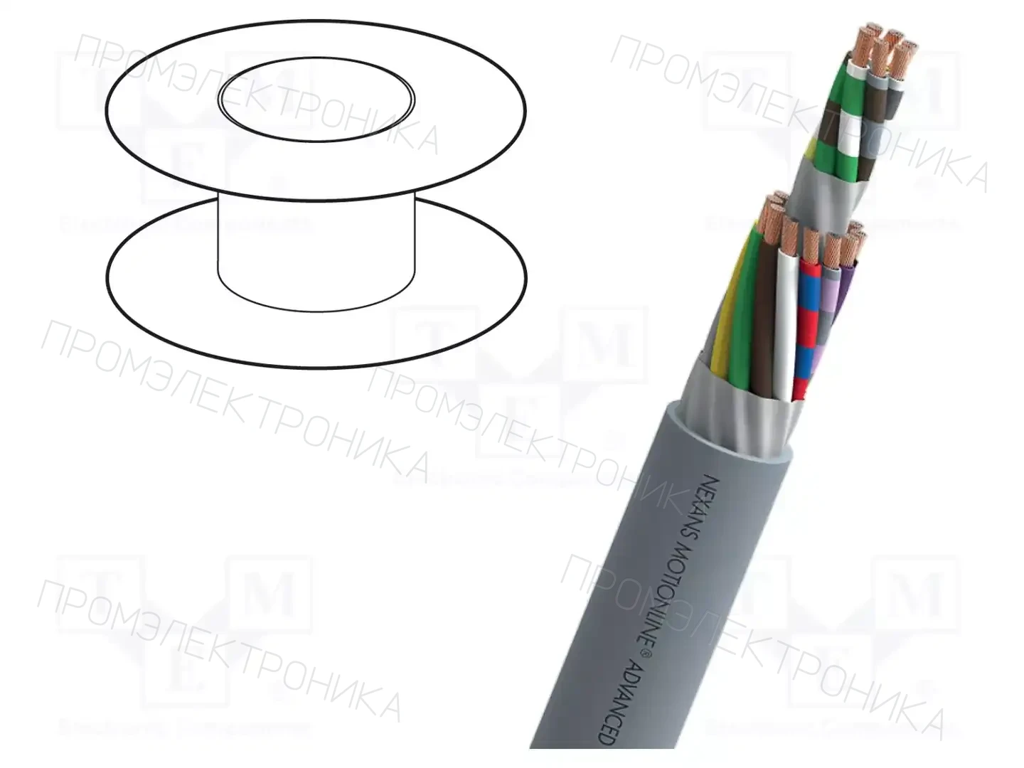 NEXANS F103408E100 — Провода многожильные неекранированные