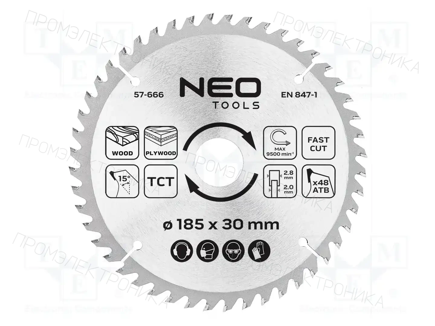 NEO TOOLS 57-666 — Диски для резки и шлифовки