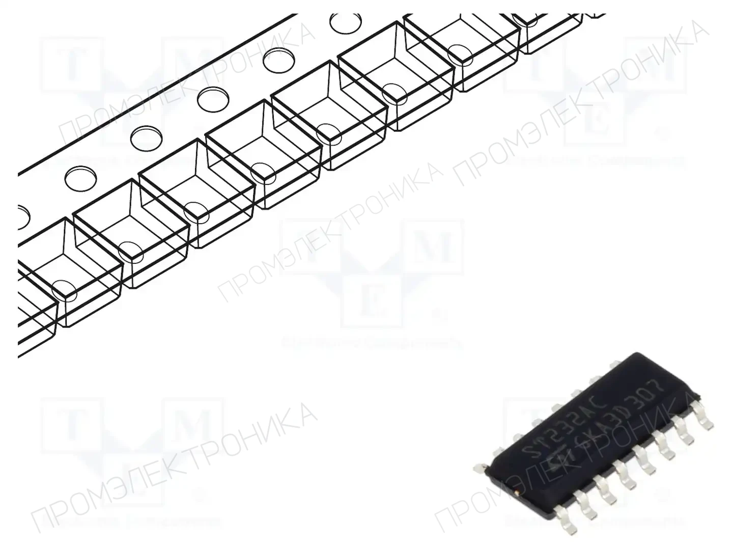 STMicroelectronics ST232ACDR — Микросхемы - RS232 / RS422 / RS485