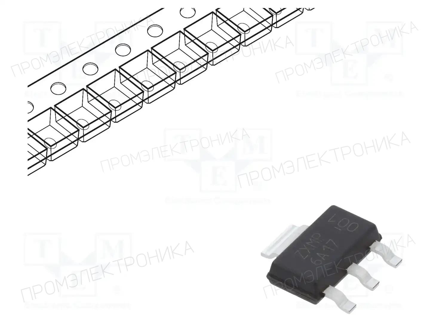 DIODES INCORPORATED ZXMP6A17GTA — Транзисторы с каналом P SMD