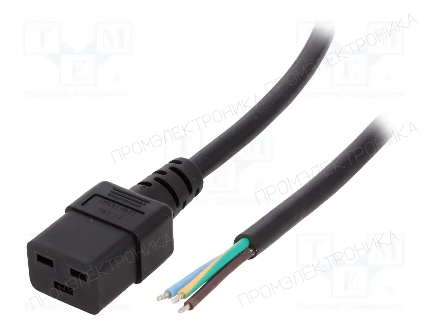 LIAN DUNG LT-549 H05VV-F 3X1.5 BLK 1.5M END R — Кабели питания компьютерные и универс