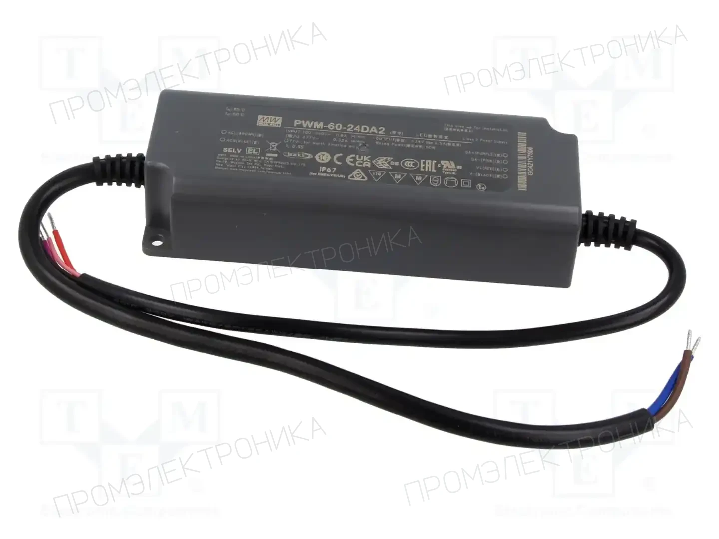 MEAN WELL PWM-60-24DA2 — Блоки питания для LED