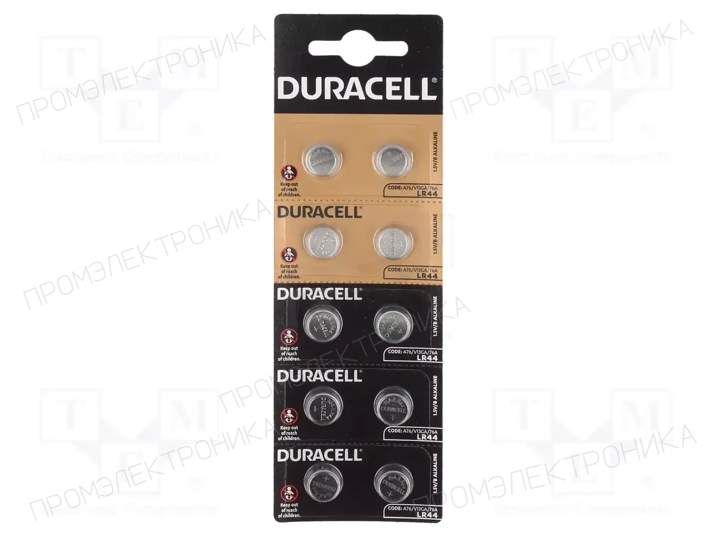 DURACELL LR44 A76 G13 — Батареи