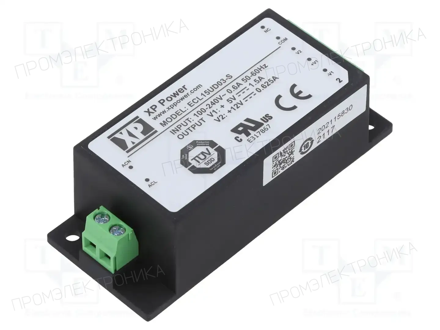 XP POWER ECL15UD03-S — Блоки питания для встраивания